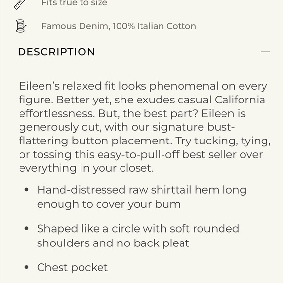 Frank & Eileen — Eileen shirt in vintage green size L — washed 1x never worn - Picture 2 of 6